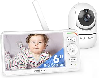 HelloBaby 6-Inch IPS Screen Baby Monitor