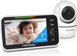 HelloBaby No WiFi Baby Monitor 5-Inch Screen