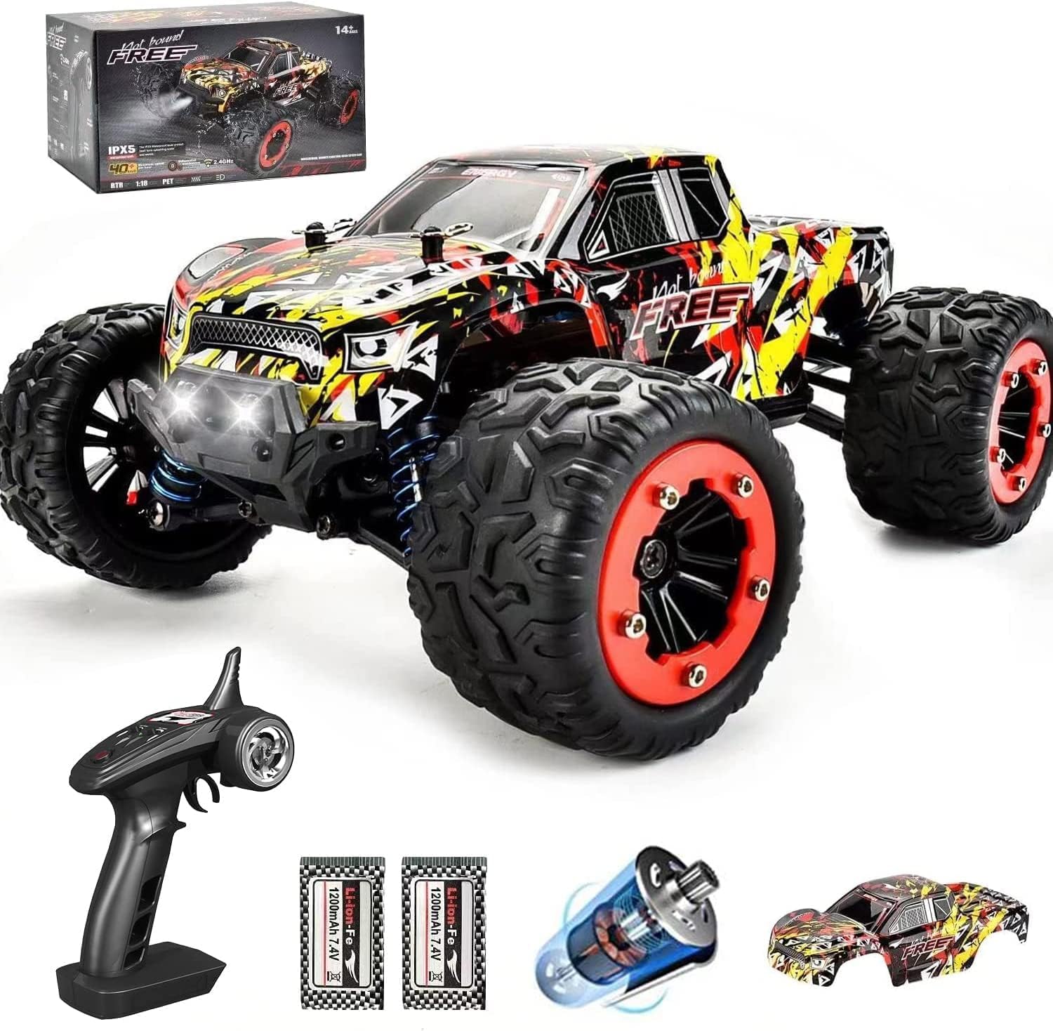 WIAORCHI 1:18 Scale 40+km/h RC Car