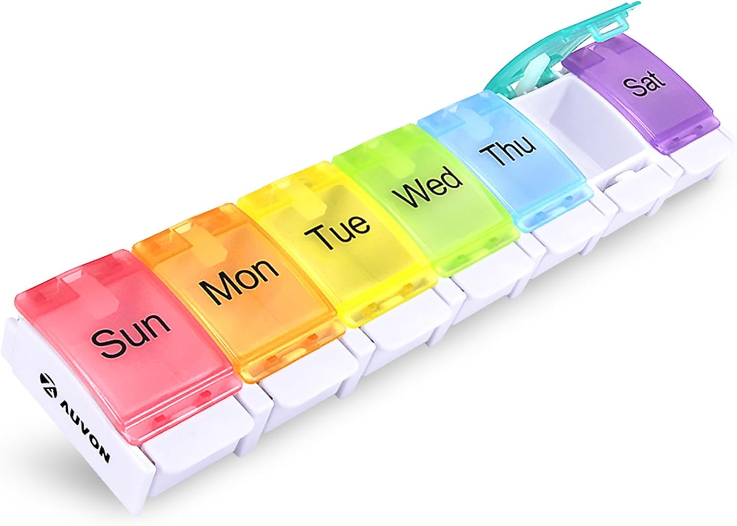 AUVON Weekly Pill Organizer Arthritis Friendly