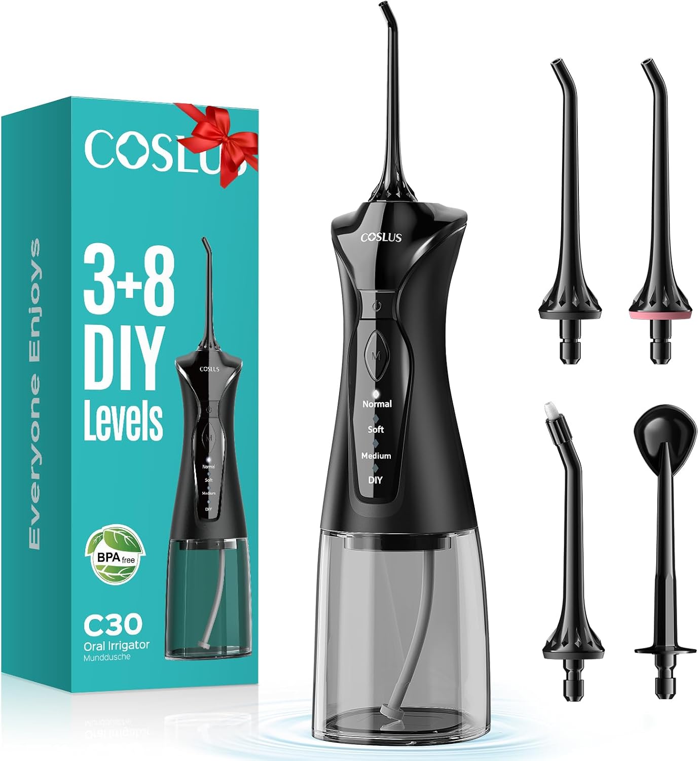 COSLUS C30 Portable Water Dental Flosser