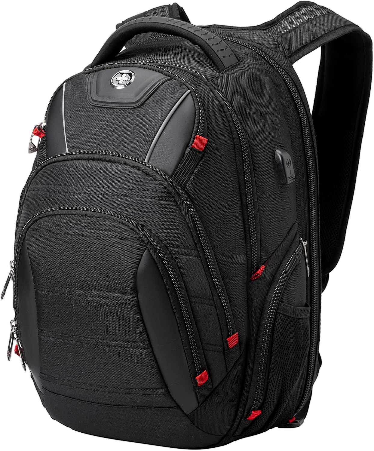 Swissdigital Design Travel Backpack, TSA Friendly with USB Charging