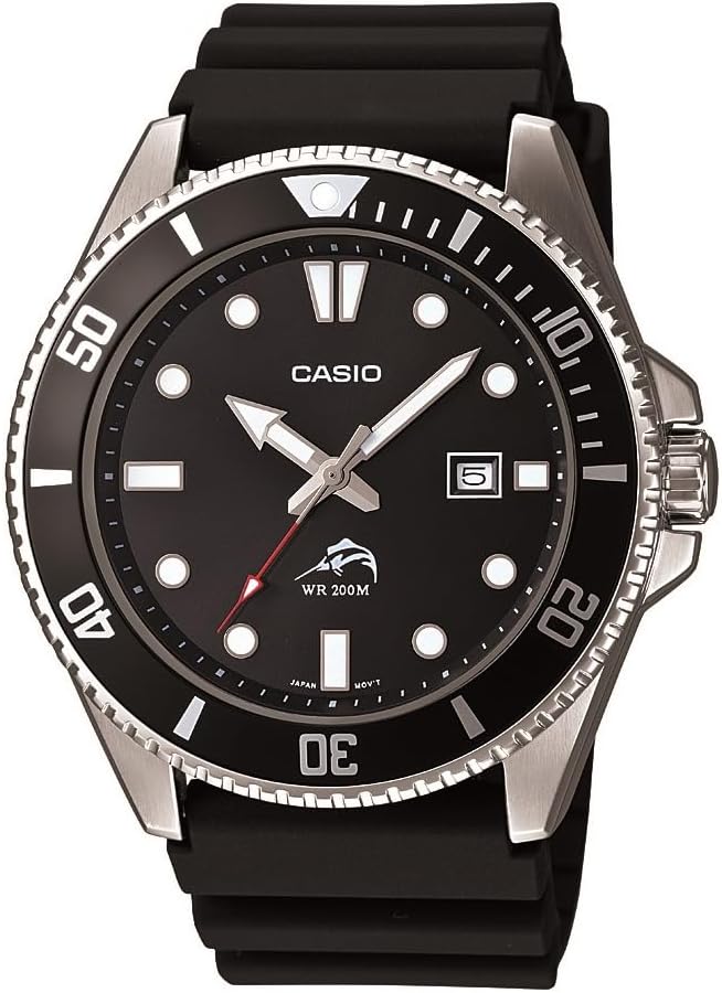 Casio Men's MDV106-1AV 200M Water Resistant Black Dive Watch