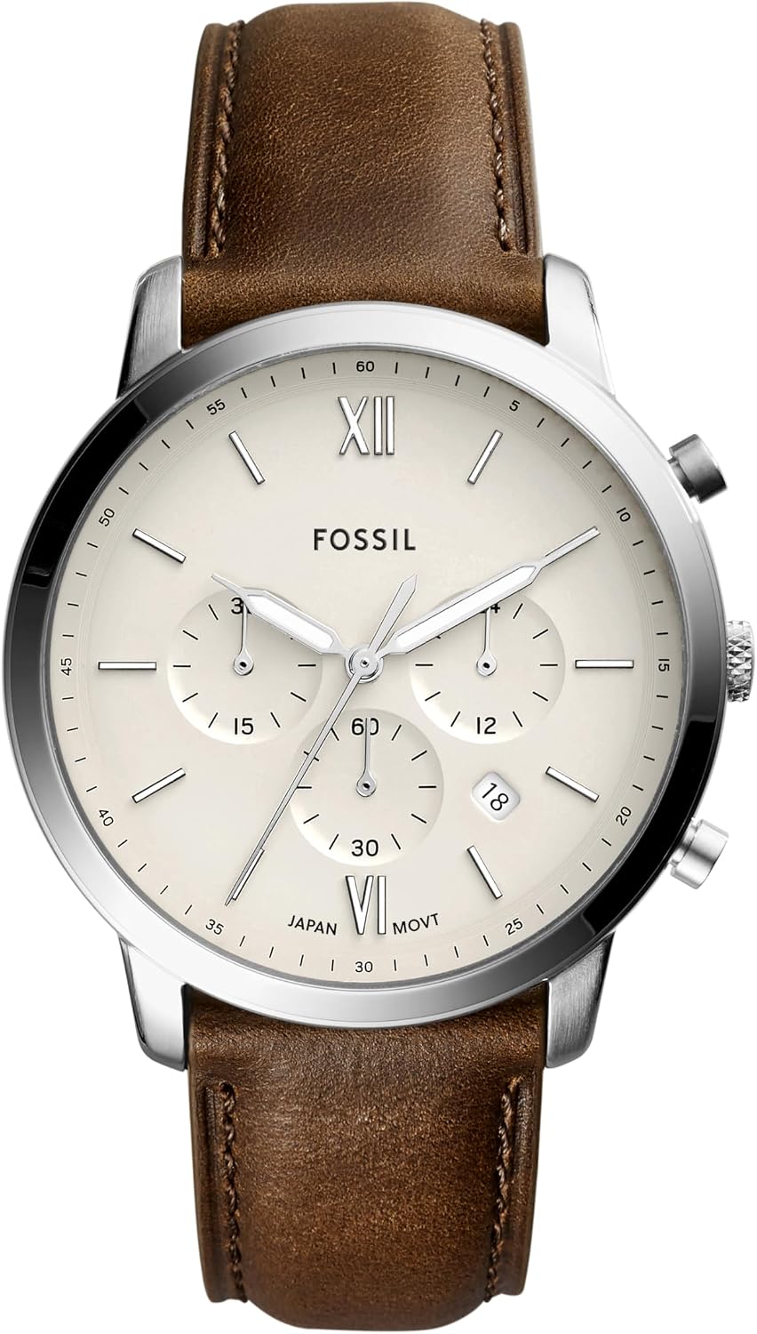 Fossil Men's Neutra Quartz Stainless Steel Chronograph Watch