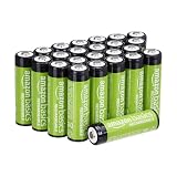 Amazon Basics 24-Pack Rechargeable AA Batteries