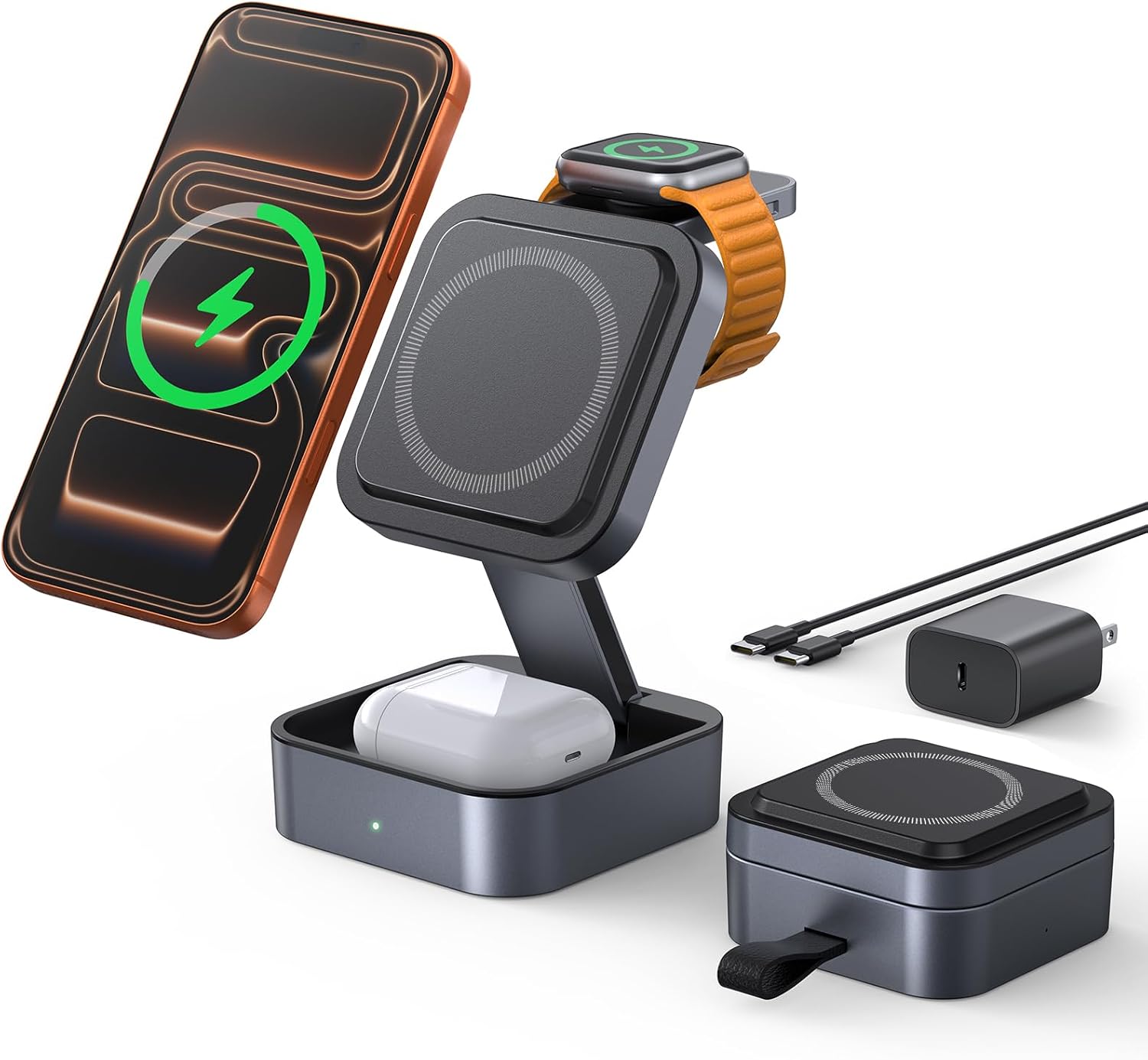 Aoara 3-in-1 MagSafe Foldable Charging Station