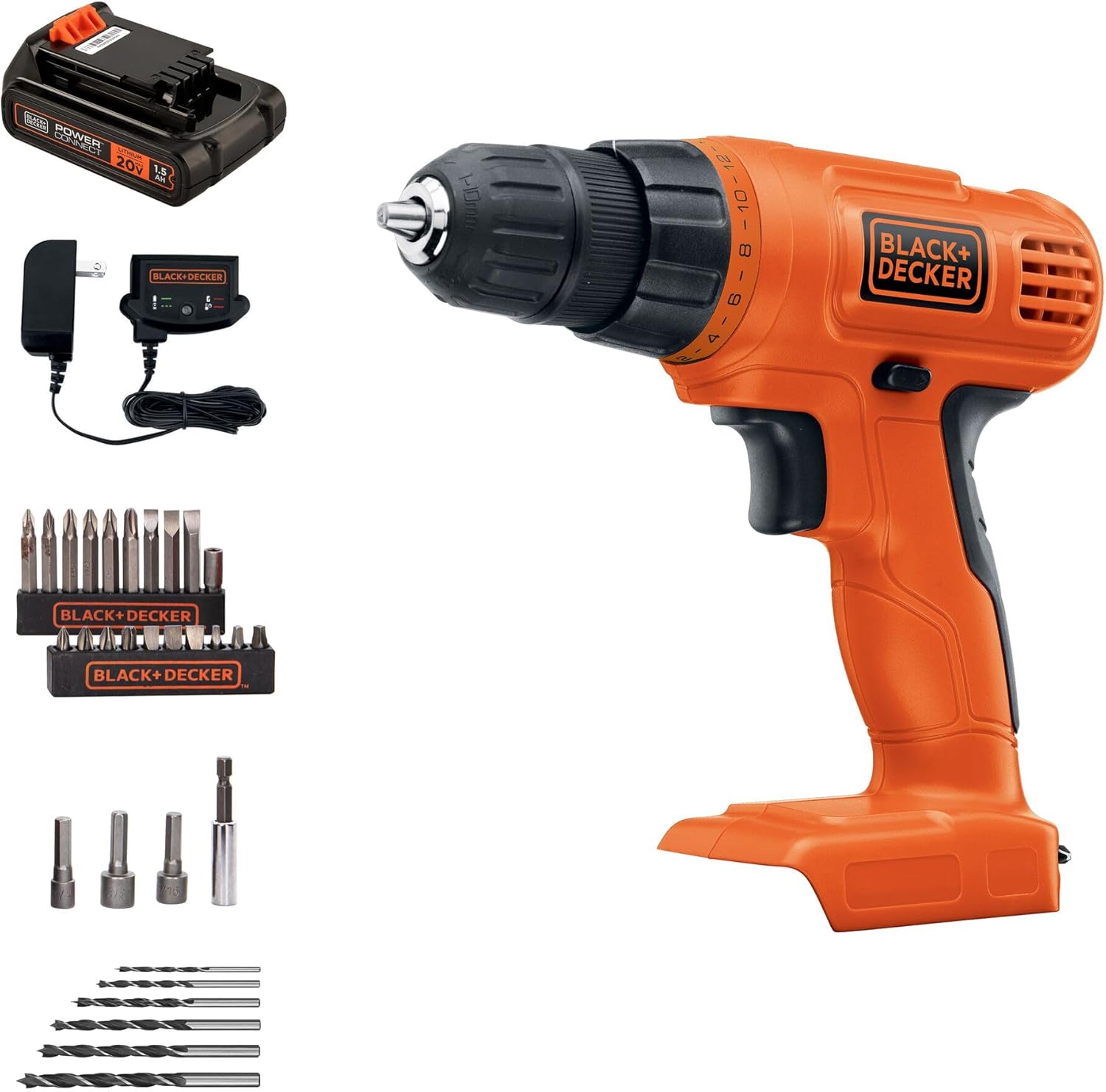 BLACK+DECKER LD120VA 20V MAX Drill Kit