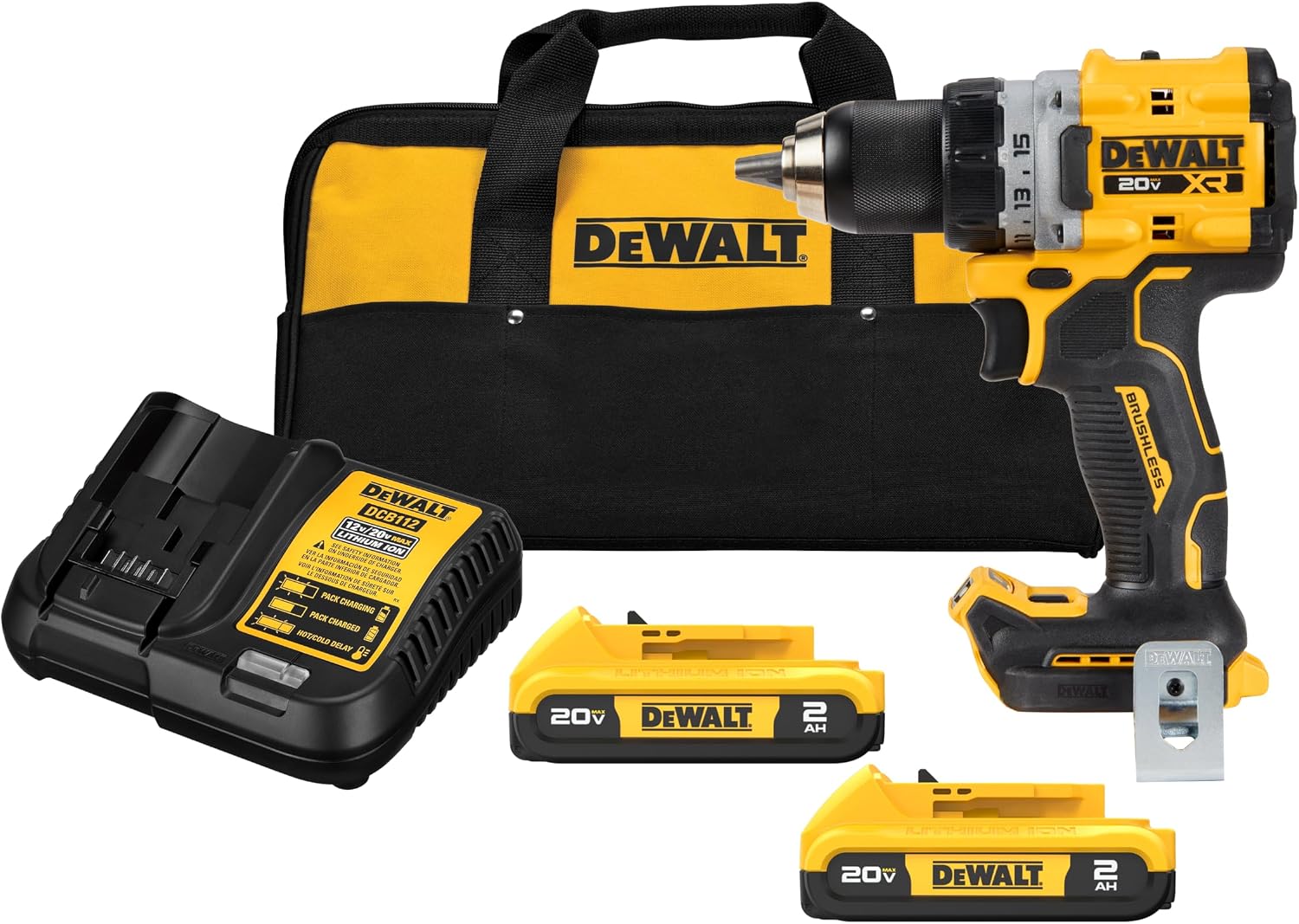 DEWALT DCD800D2 20V MAX XR Drill/Driver Kit
