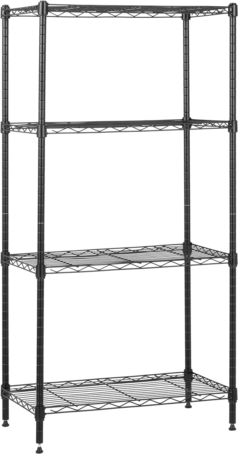 Amazon Basics 4-Shelf Steel Wire Storage Shelves