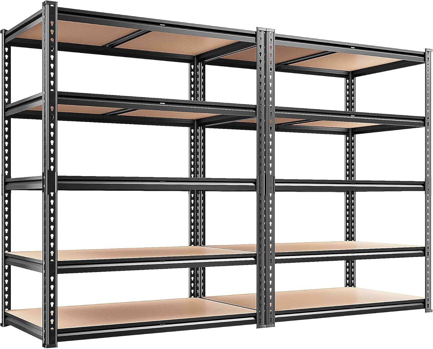 REIBII 2 Pack Heavy Duty Garage Shelving