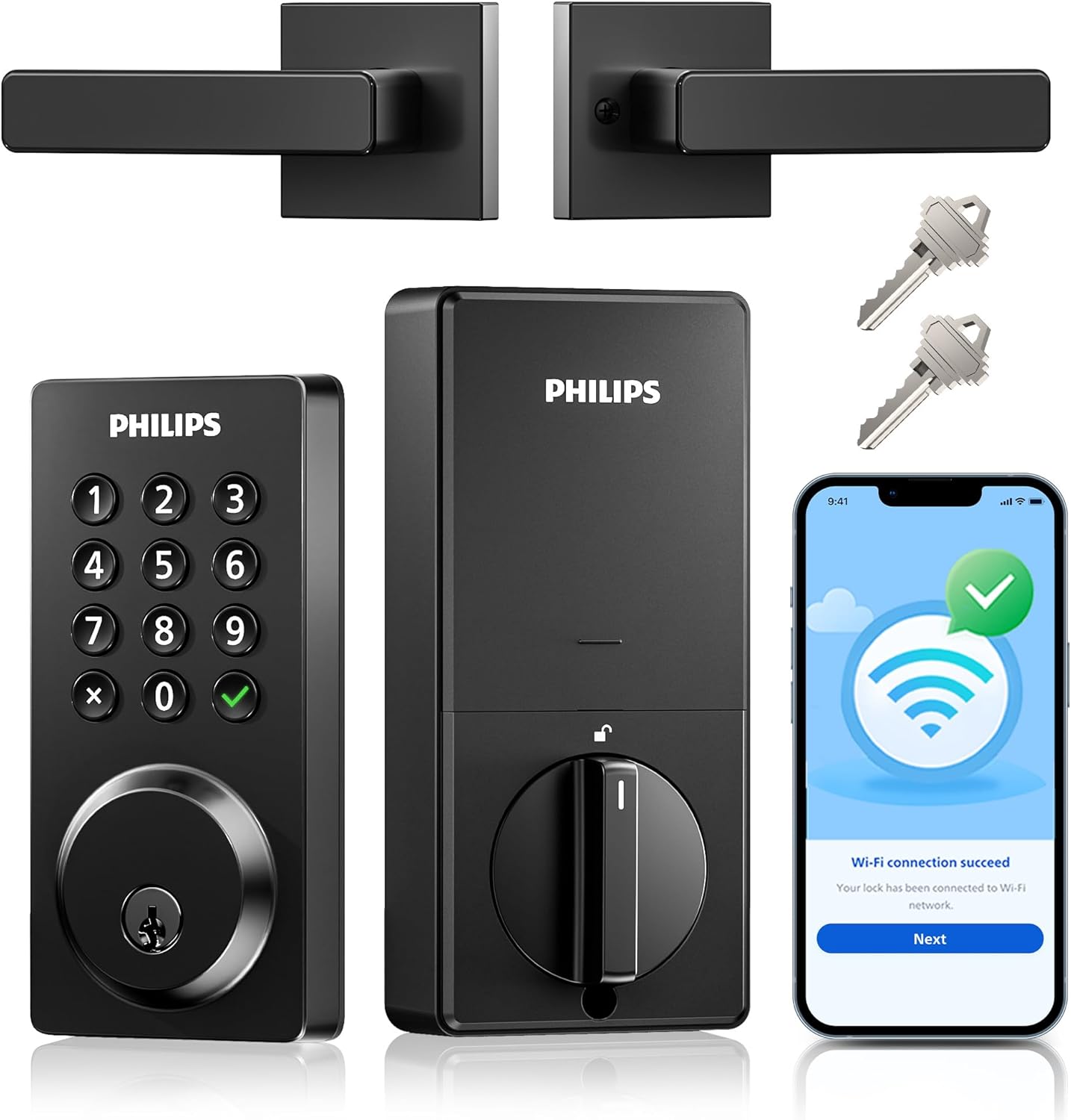Philips WiFi Smart Door Lock with Handle