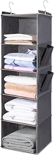 BOOMIBOO 5 Shelf Hanging Closet Organizer