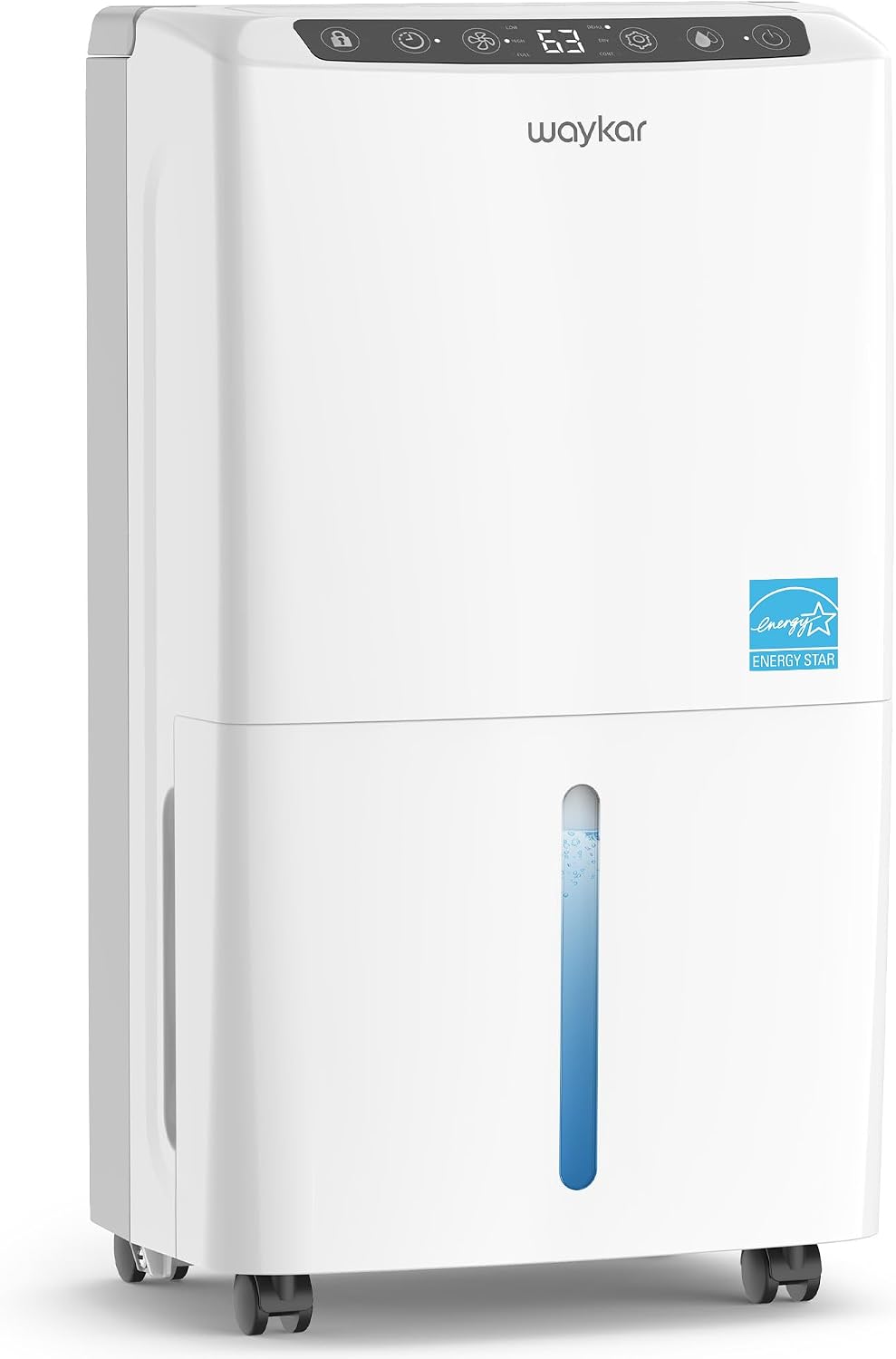Waykar 2025 Most Efficient 34-Pint Energy Star Dehumidifier