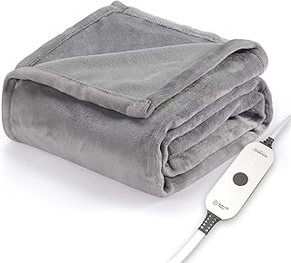 Sunbeam Royal Luxe Microplush Reverse Sherpa Heated Blanket