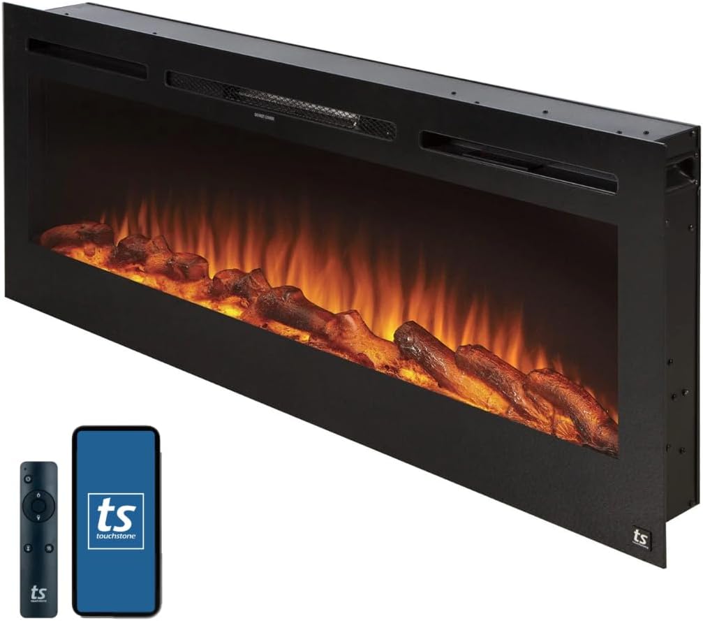 Touchstone Sideline 50-Inch Smart Electric Fireplace with Alexa/WiFi