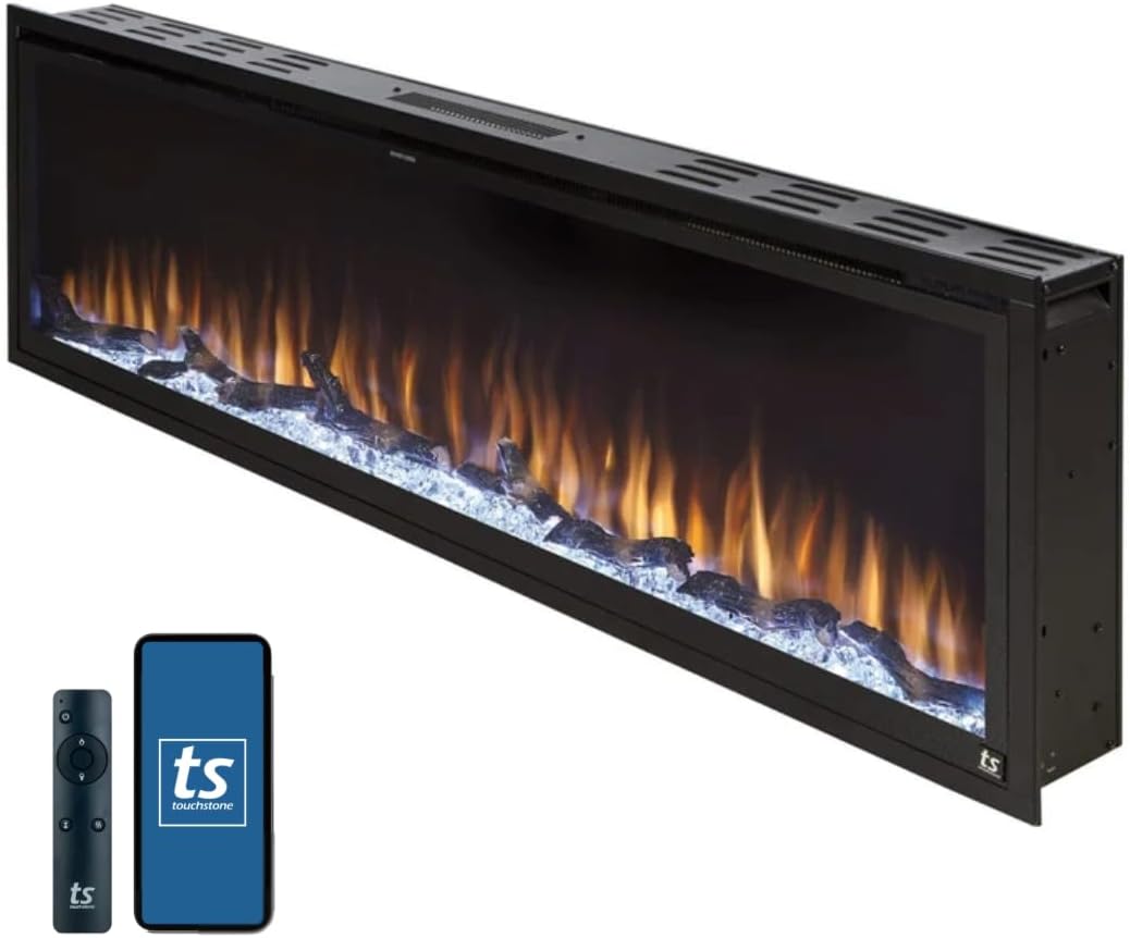 Touchstone Sideline Elite Smart 60-Inch WiFi Electric Fireplace