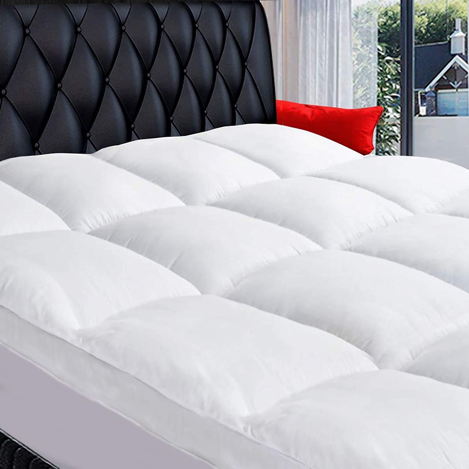 COONP Extra Thick Mattress Topper with Deep Pocket Cover