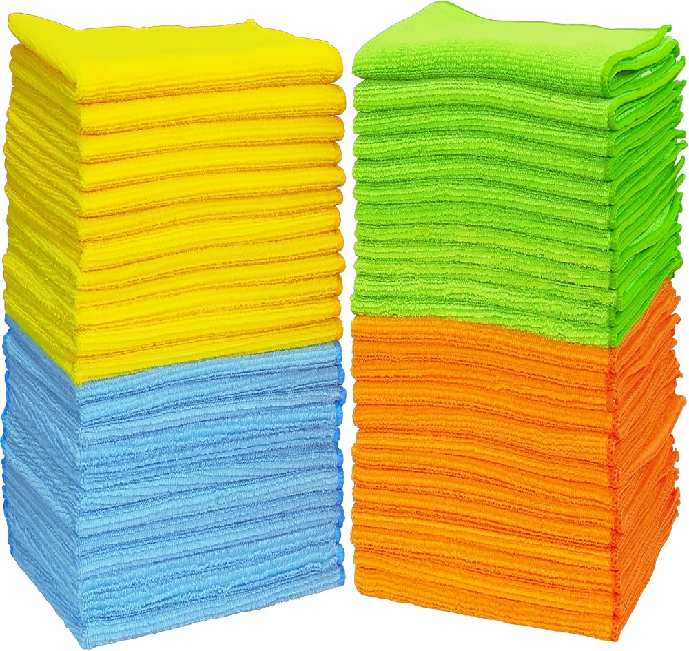Simple Houseware 12 x 16 Microfiber Cleaning Cloth, 50 Pack