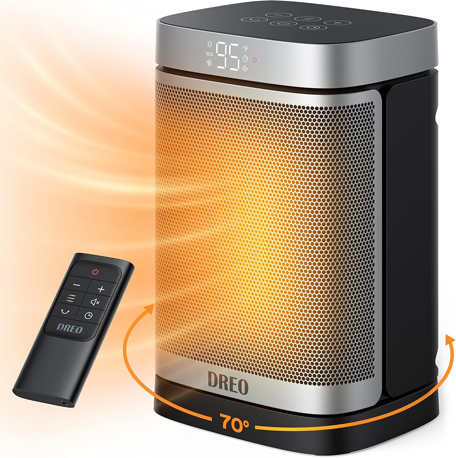 Dreo Space Heater with 70° Oscillation