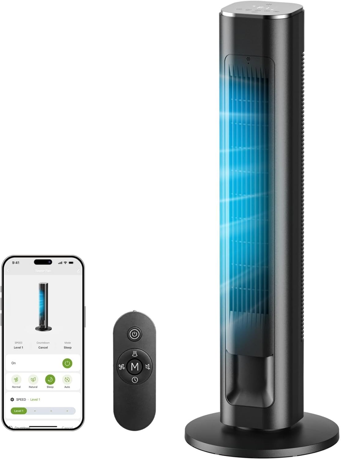 MORENTO 36" Smart Tower Fan with WiFi