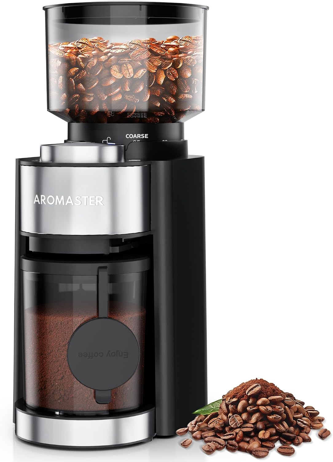 Aromaster Anti-Static Burr Coffee Grinder (25 Settings)