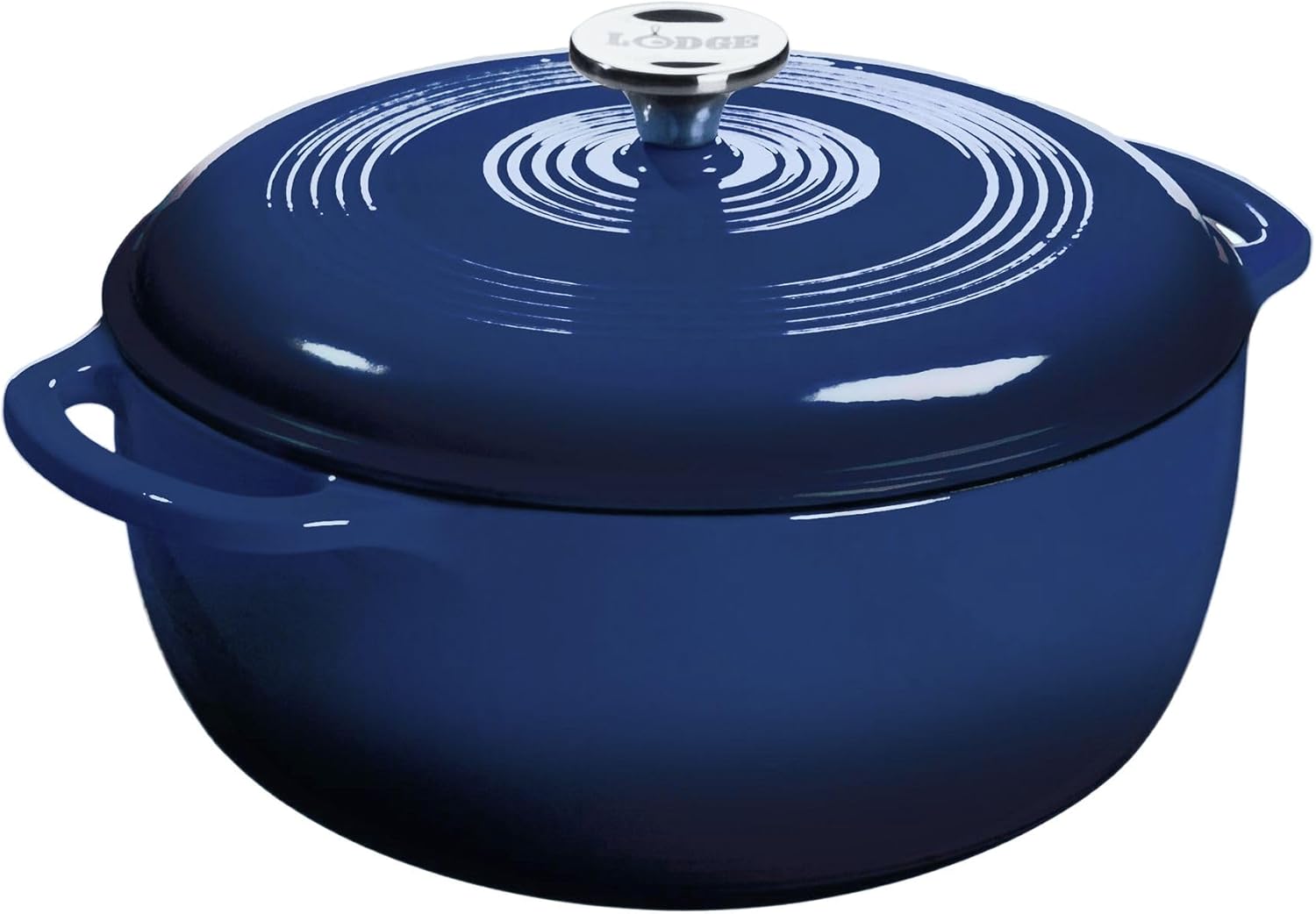Lodge Essential Enamel Cast Iron Dutch Oven, 6 Quarts