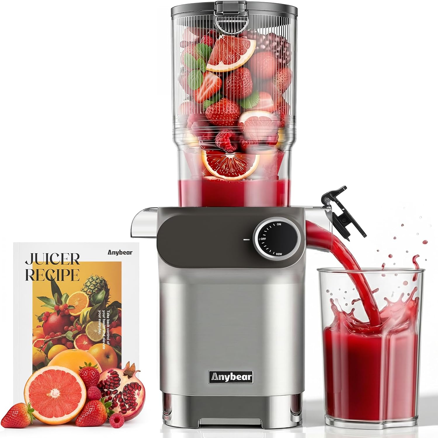 Anybear Cold Press Juicer 200W (4.3" Chute)