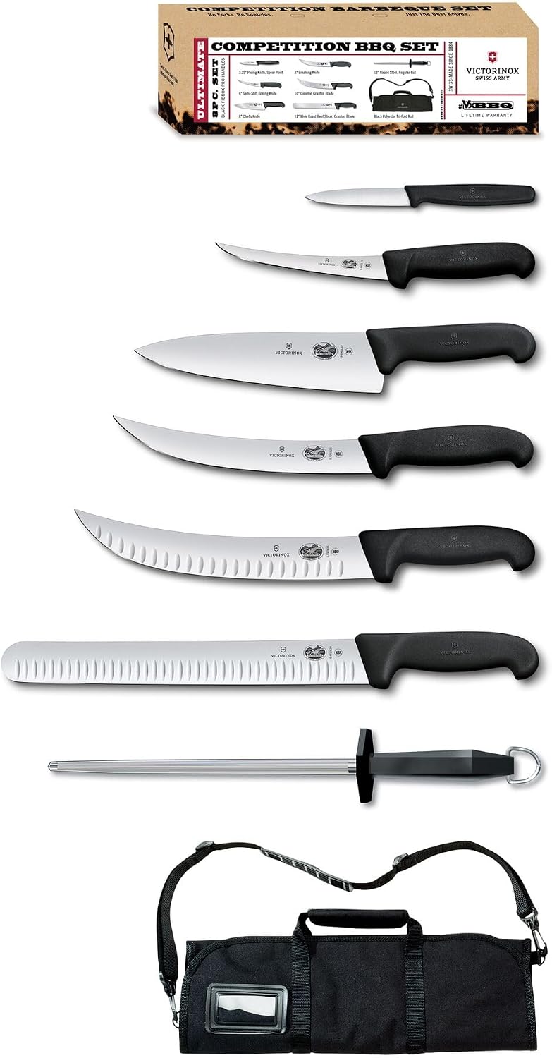 Victorinox Fibrox Pro Ultimate BBQ Knife Set (8-Piece)