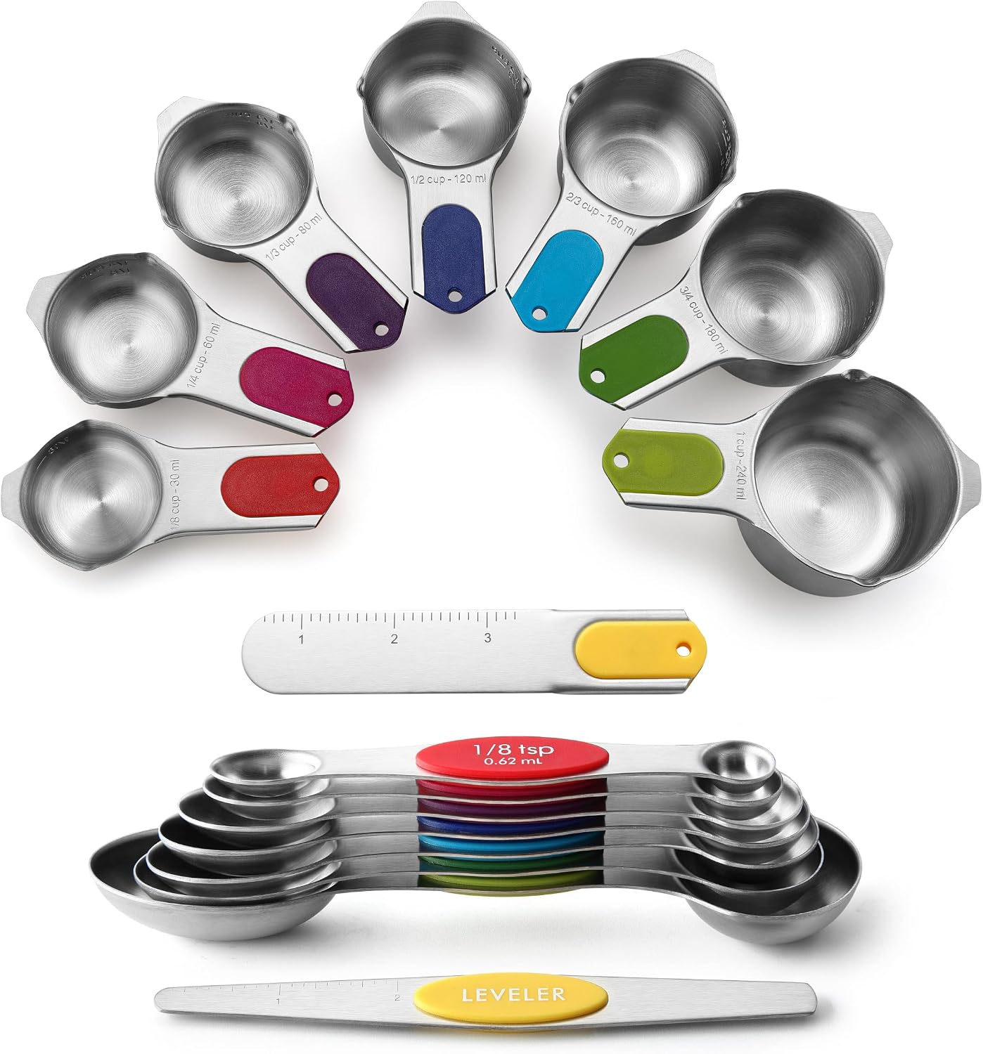 Spring Chef Magnetic Measuring Cups and Spoons Set