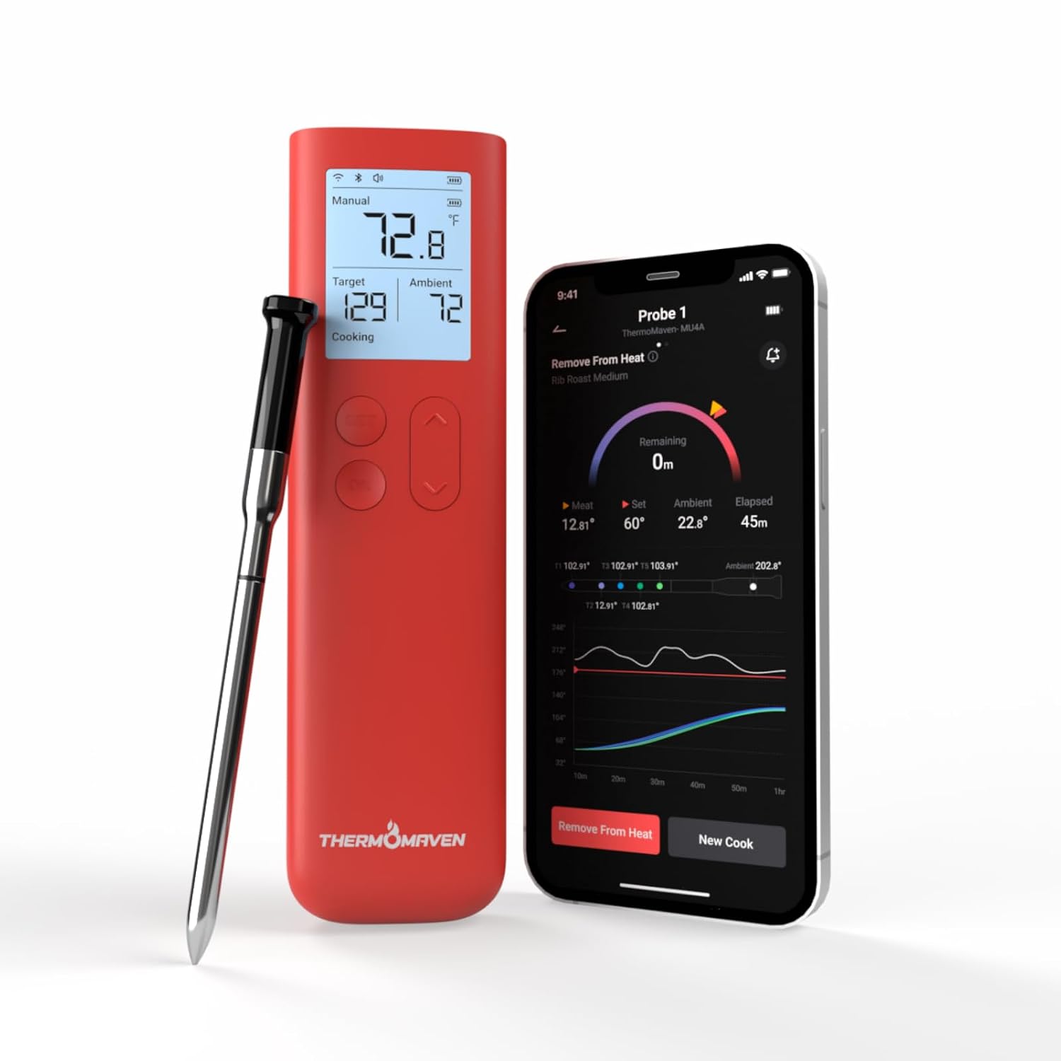 ThermoMaven Smart Bluetooth Wireless Meat Thermometer