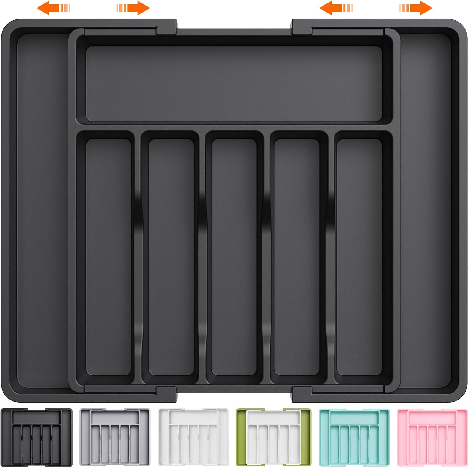 Lifewit Extra Large Silverware Drawer Organizer