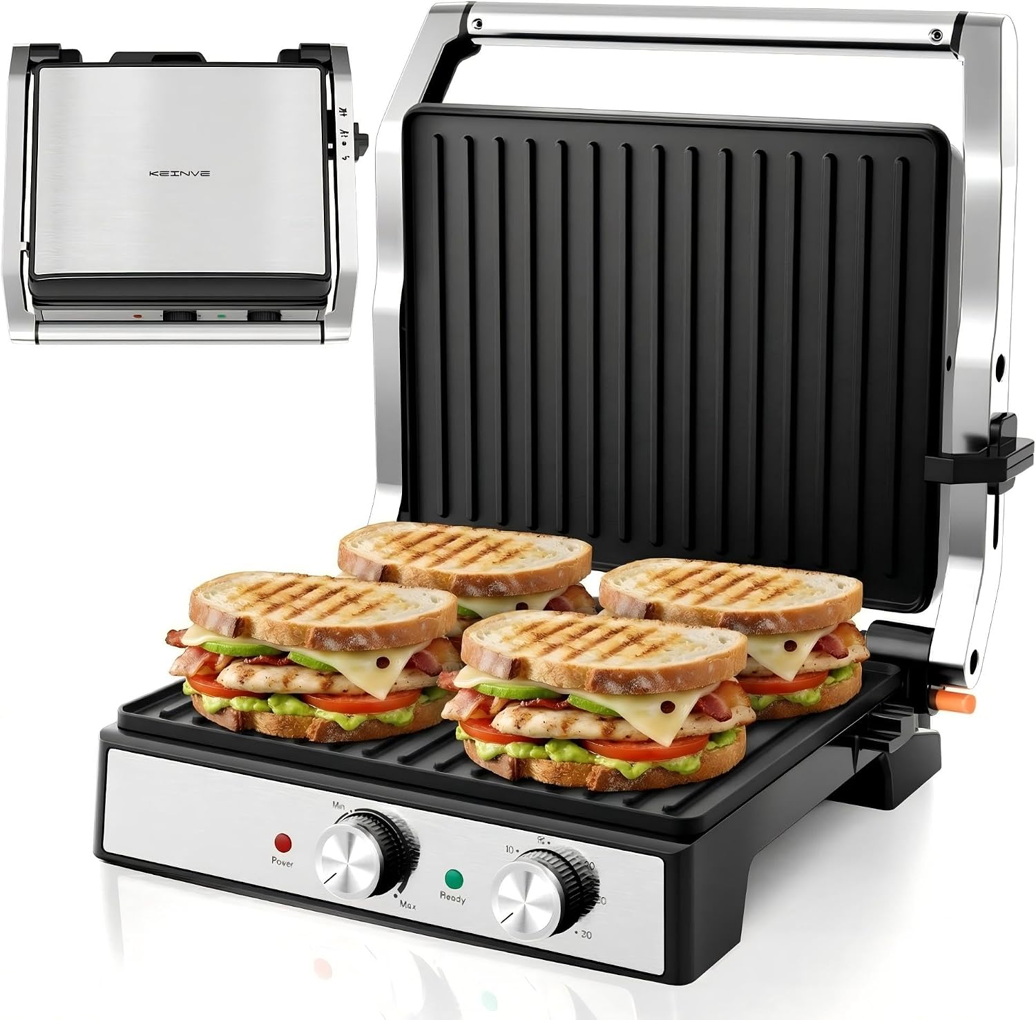 Chefman Anti-Overflow Belgian Waffle Maker