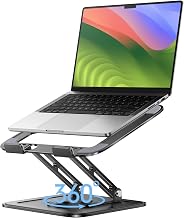 LOXP Adjustable Laptop Stand with 360 Rotating Base