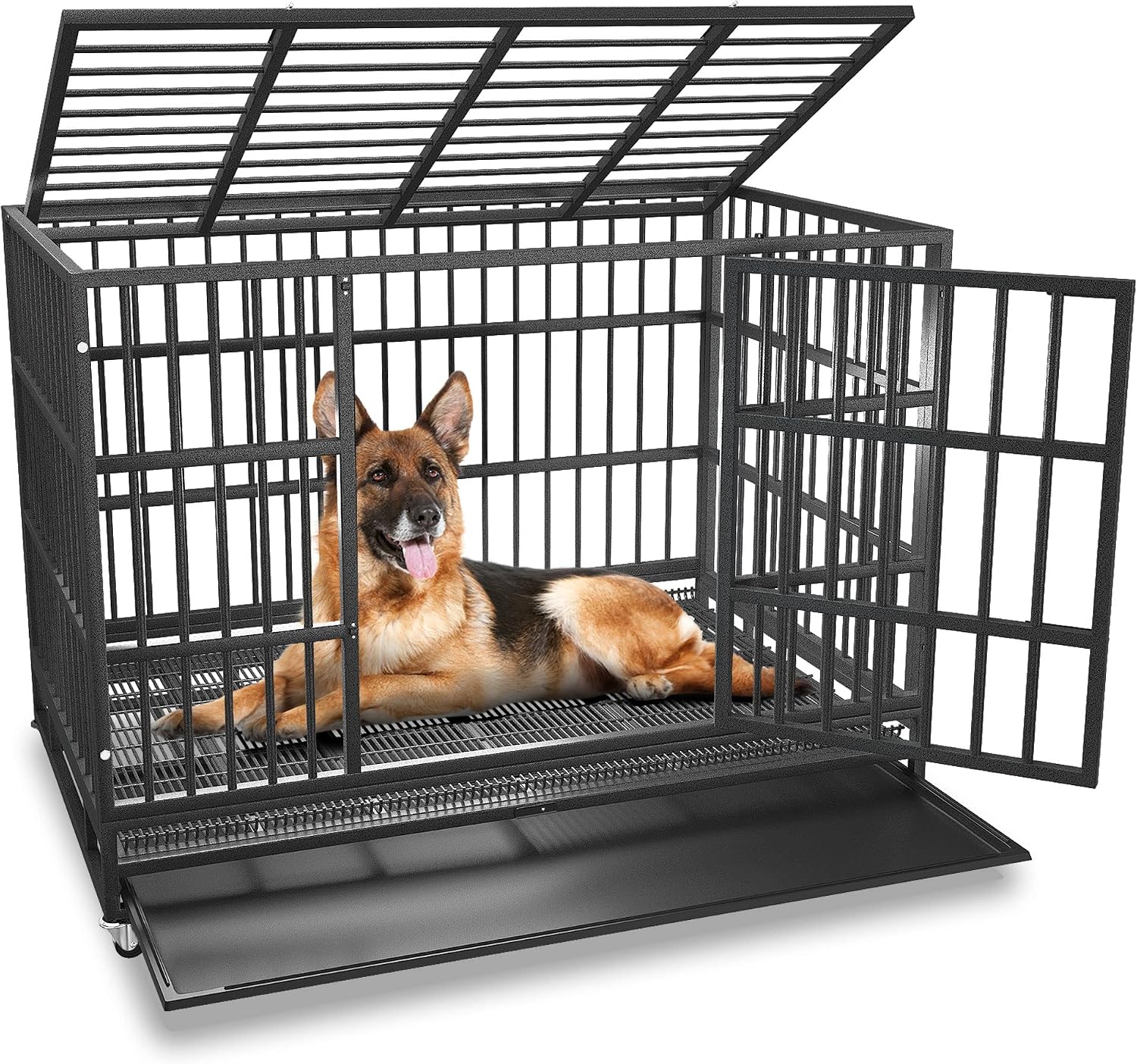 BOLDBONE 48-Inch Heavy Duty Indestructible Dog Crate