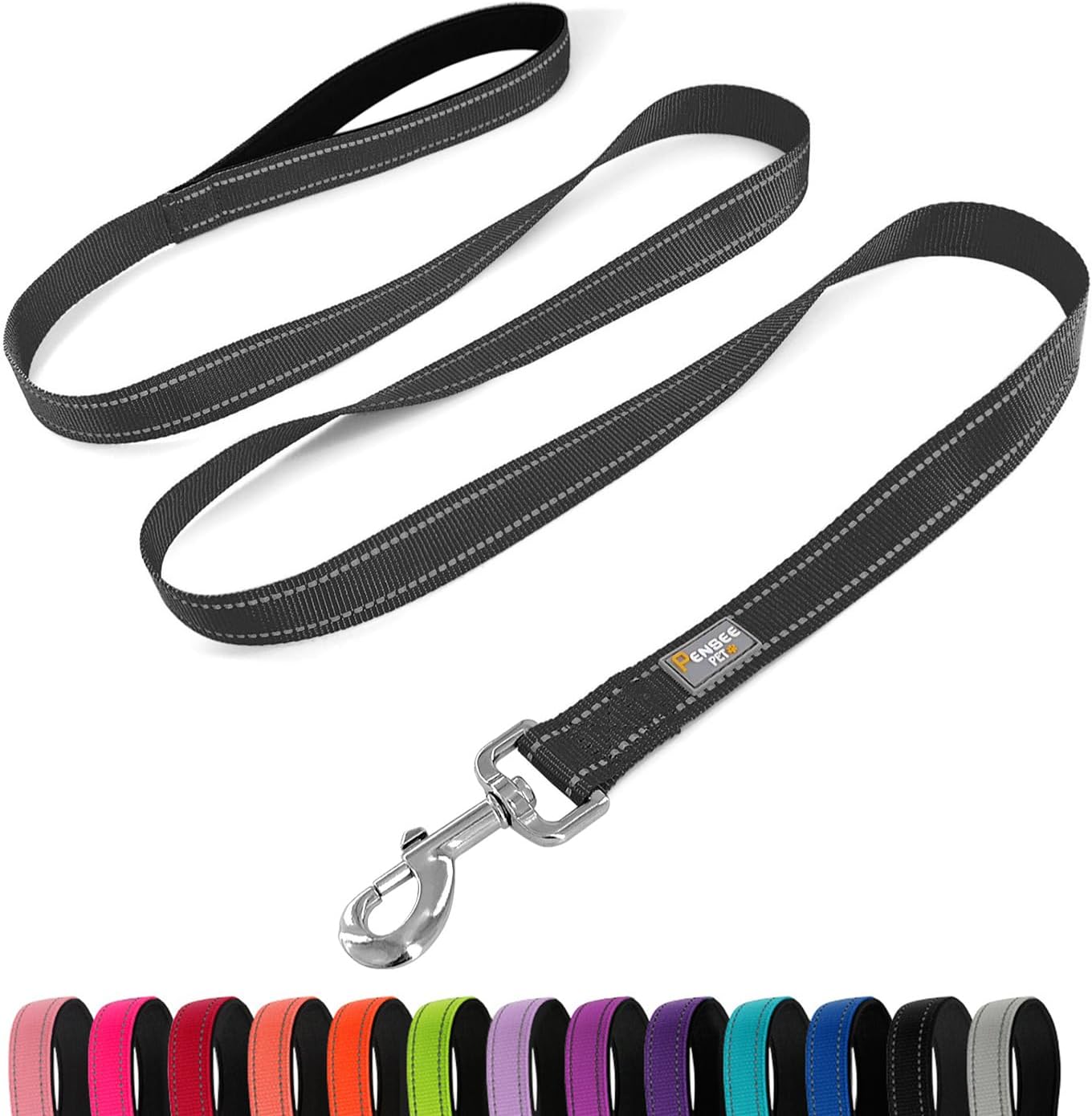 Heavy Duty Nylon Dog Leash 6 Foot Traffic Handle