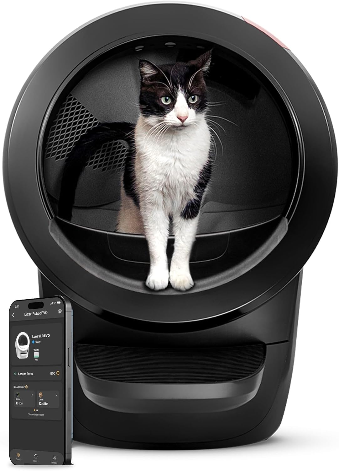 Litter-Robot 4 with Step and Fence by Whisker