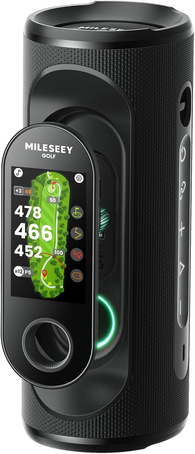 MiLESEEY GeneSonic Pro Golf Speaker with Detachable GPS Rangefinder