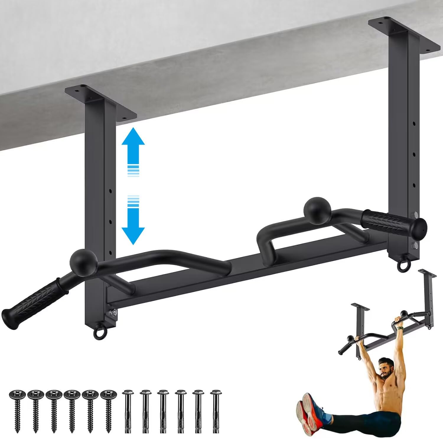 Kipika 32" Ceiling Mounted Pull Up Bar