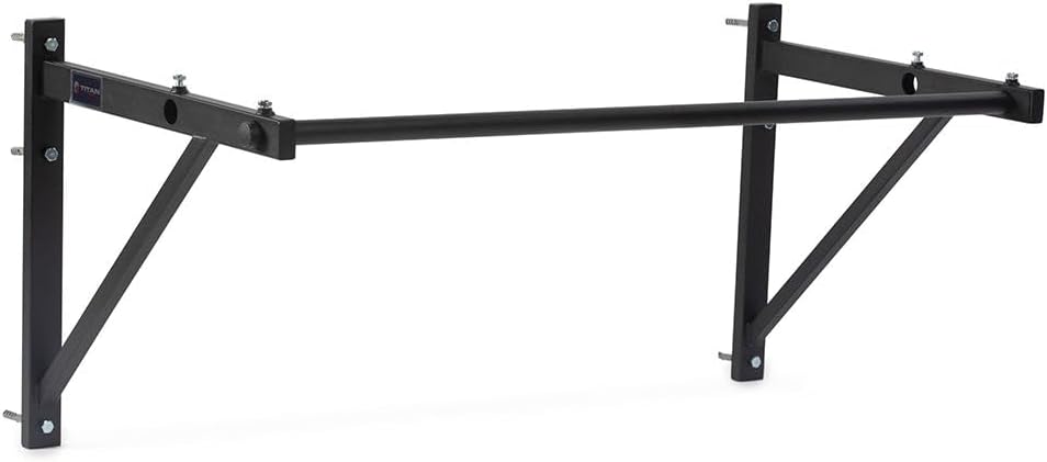 Titan Fitness 52" Adjustable Depth Wall Mounted Pull Up Bar